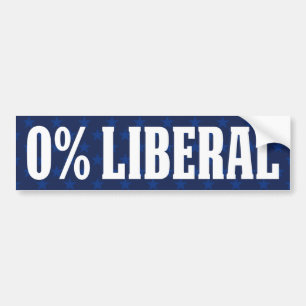 Adesivo Para Carro 0% Liberal, Zero Percent Liberal, anti-liberal