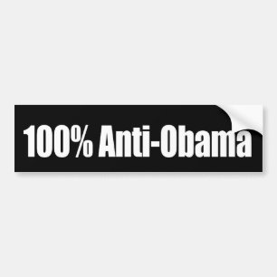Adesivo Para Carro 100 por cento Anti-Obama Bumpersticker