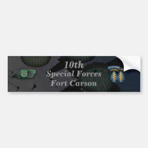Adesivo Para Carro 10.ª força especial Fort Carson Bumper Sticker
