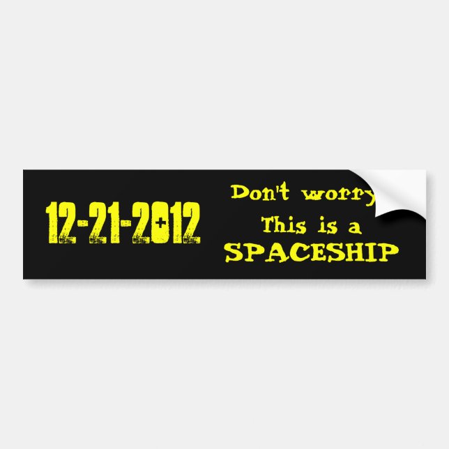 Adesivo Para Carro 12-21-2012 Bumper Sticker (Frente)