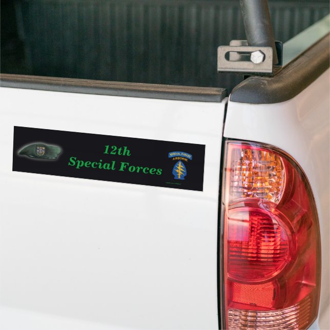 Adesivo Para Carro 12 Especial Força Verde Berets Bumper Sticker (No caminhão)