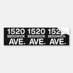 ADESIVO PARA CARRO 1520 SEDGWICK AVE.
