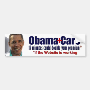 Adesivo Para Carro 15 minutos podiam dobrar seu prêmio - Obamacare