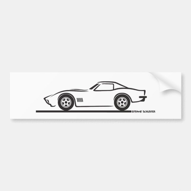 Adesivo Para Carro 1970-72 Corvette (Frente)