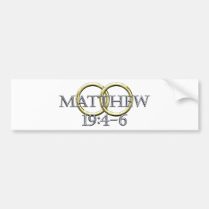 Adesivo Para Carro 19:4 de Matthew - 6
