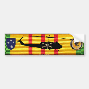 Adesivo Para Carro 1/1st Cav. 2ó Inf. Div. UH-1 Huey na fita de VSM