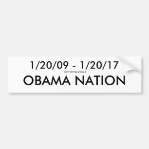 ADESIVO PARA CARRO 1/20/09 - 1/20/17, NAÇÃO DE OBAMA, 2009 KEYTARA