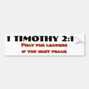 Adesivo Para Carro 1 2:1 de Timothy - 2 Pray para líderes, paz