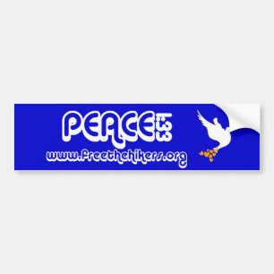 Adesivo Para Carro 1:33 Bumpersticker da paz