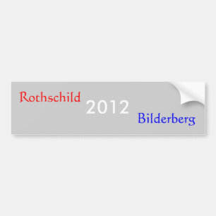 Adesivo Para Carro 2012, Rothschild, Bilderberg