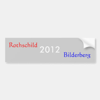 Adesivo Para Carro 2012, Rothschild, Bilderberg