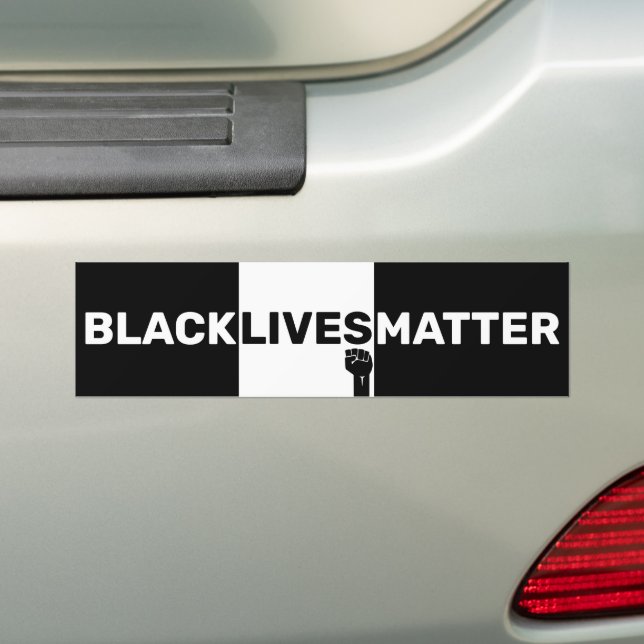 Adesivo Para Carro 2020 BLM Movimento Vidas Negras Escuras Escuras (No carro)