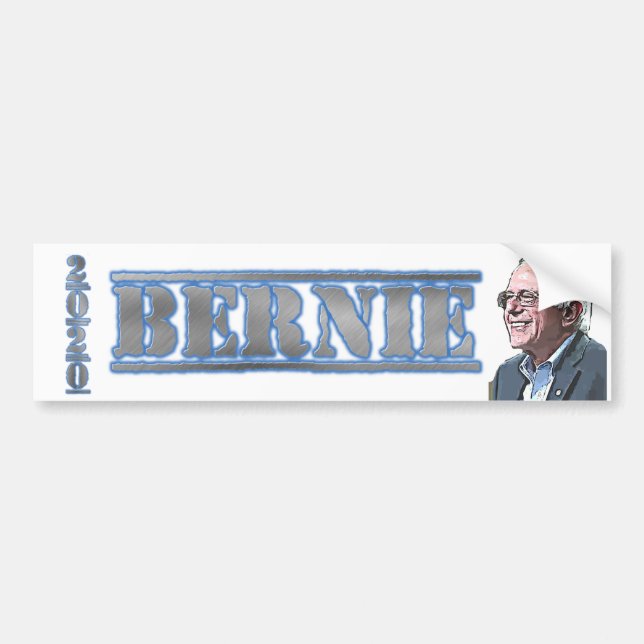 Adesivo Para Carro 2020 Eleição Bernie Sanders Apoio (Frente)