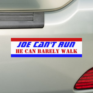 Adesivo Para Carro 2024 Os BIDENS Joe Não Consegue Correr Ele mal con