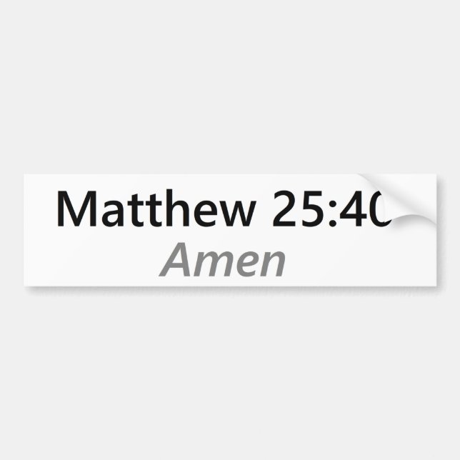 Adesivo Para Carro 25:40 de Matthew (Frente)