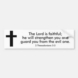 Adesivo Para Carro 2 Thessalonians 3:3 Bible Verse Bumper Sticker