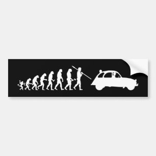 Adesivo Para Carro 2CV Deux Chevaux Funny Evolution Theory