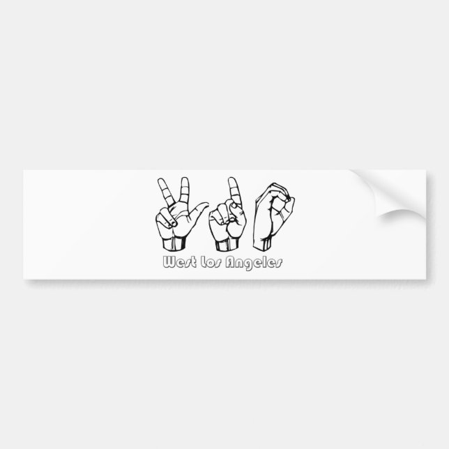 Adesivo Para Carro 310- - Los Angeles ocidental (Frente)