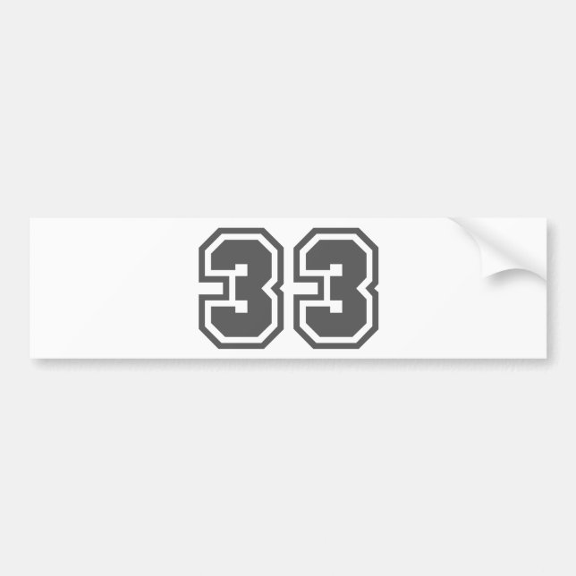 ADESIVO PARA CARRO 33. (Frente)