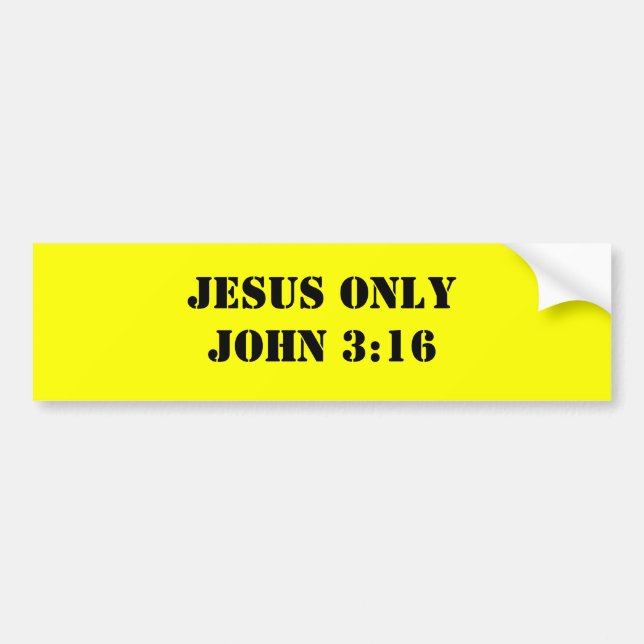 ADESIVO PARA CARRO 3:16 DE JESUS ONLYJOHN (Frente)