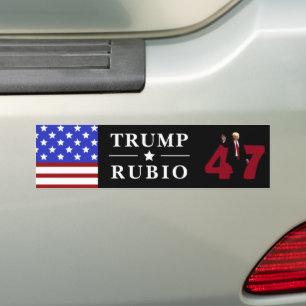 Adesivo Para Carro 47 Trump Rubio 2024