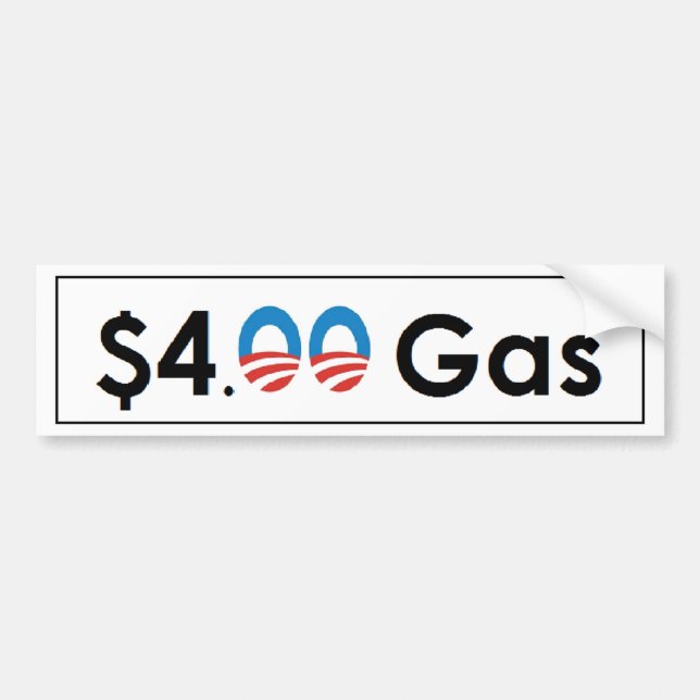 Adesivo Para Carro $4,00 Gás de Obama (Frente)