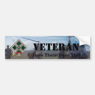 Adesivo Para Carro 4.a divisão de infantaria, Vietname, para-choques