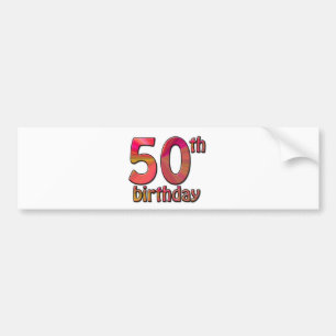 Adesivo Para Carro 50th-birthday