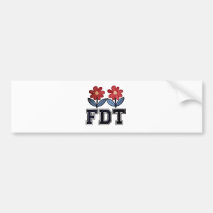 Adesivo Para Carro 8647 Sutil Anti Trump Anti MAGA 86 47 Floral Boho