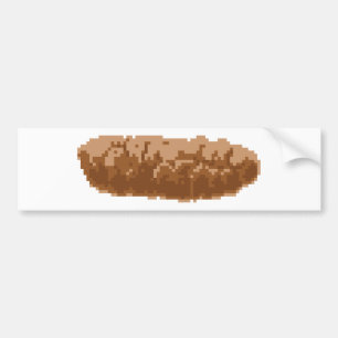 Adesivo Para Carro 8 Bit Pixel Poop