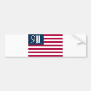 Adesivo Para Carro 9/11 We Will Never Forget American Flag Bumper Sti