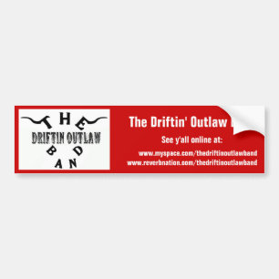 Adesivo Para Carro A banda foragido de Driftin - Bumpersticker