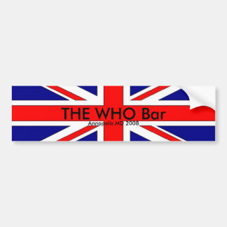 Adesivo Para Carro a bandeira do Británico, O WHO barra, DM 2008 de