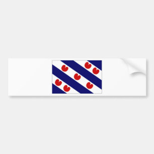 Adesivo Para Carro A bandeira holandesa de Friesland