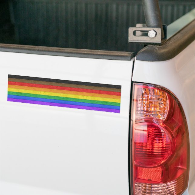 Adesivo Para Carro A bandeira orgulho gay inclusiva de SlipperyJoe é  (No caminhão)