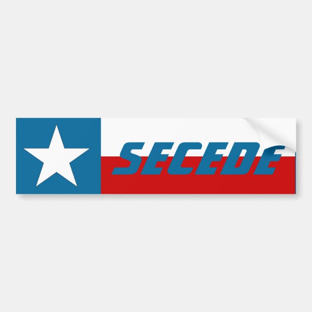 Adesivo Para Carro A bandeira solitária do estado da estrela de Texas (Frente)