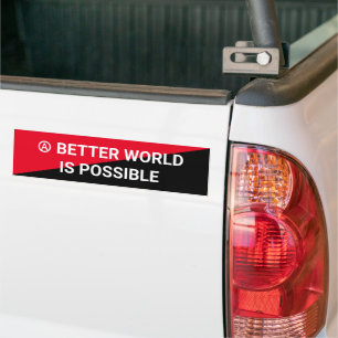Adesivo Para Carro A Better World is Possible Anarchist