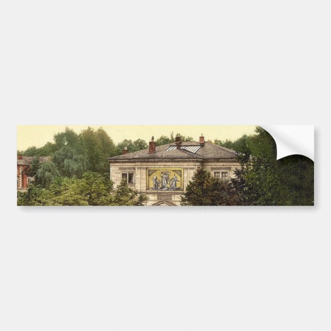 Adesivo Para Carro A casa de Wagner, Bayreuth, Baviera, clássico de (Frente)