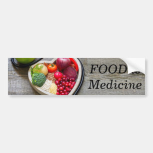 Adesivo Para Carro A comida é medicina