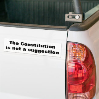 Adesivo Para Carro A Constituição não é uma sugestão