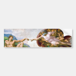 Adesivo Para Carro A Criação de Adão, Michelangelo