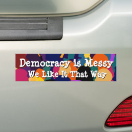 Adesivo Para Carro A Democracia é Confusa