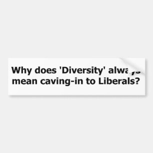 Adesivo Para Carro A diversidade significa o cavamento aos liberais