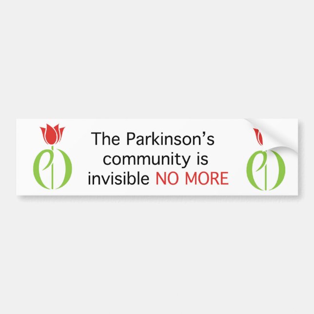 Adesivo Para Carro a doença de Parkinson, doença dos parkinsons, (Frente)