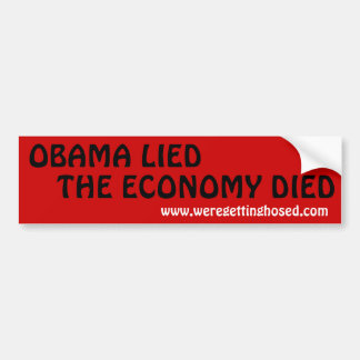 ADESIVO PARA CARRO A ECONOMIA DE OBAMA LIED-THE MORREU