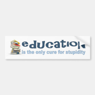 Adesivo Para Carro A Educação é a Cura