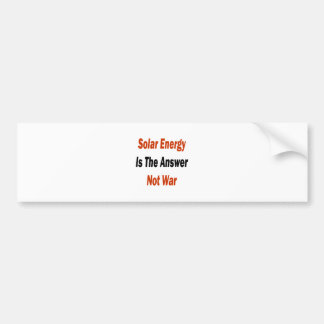 Adesivo Para Carro A energia solar é a guerra da resposta não