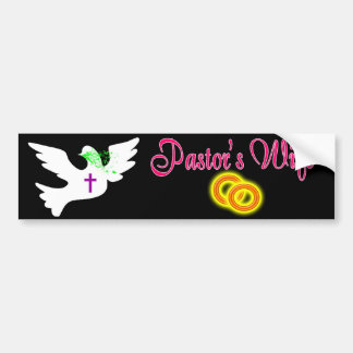 ADESIVO PARA CARRO A ESPOSA BS DK DO PASTOR