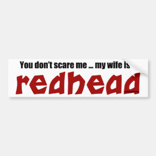 Adesivo Para Carro A esposa é um Redhead