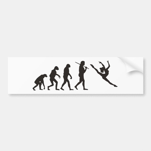 Adesivo Para Carro A evolução do dançarino (Frente)